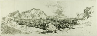 The Crater of Vesuvius by John Auldjo